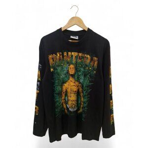 Vintage Pantera Unscarred Weed Long Sleeve T-Shirt - L Black -